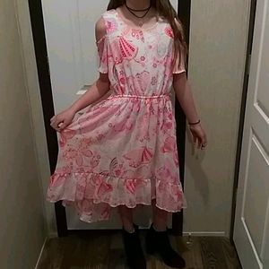 Pink Butterfly Dress